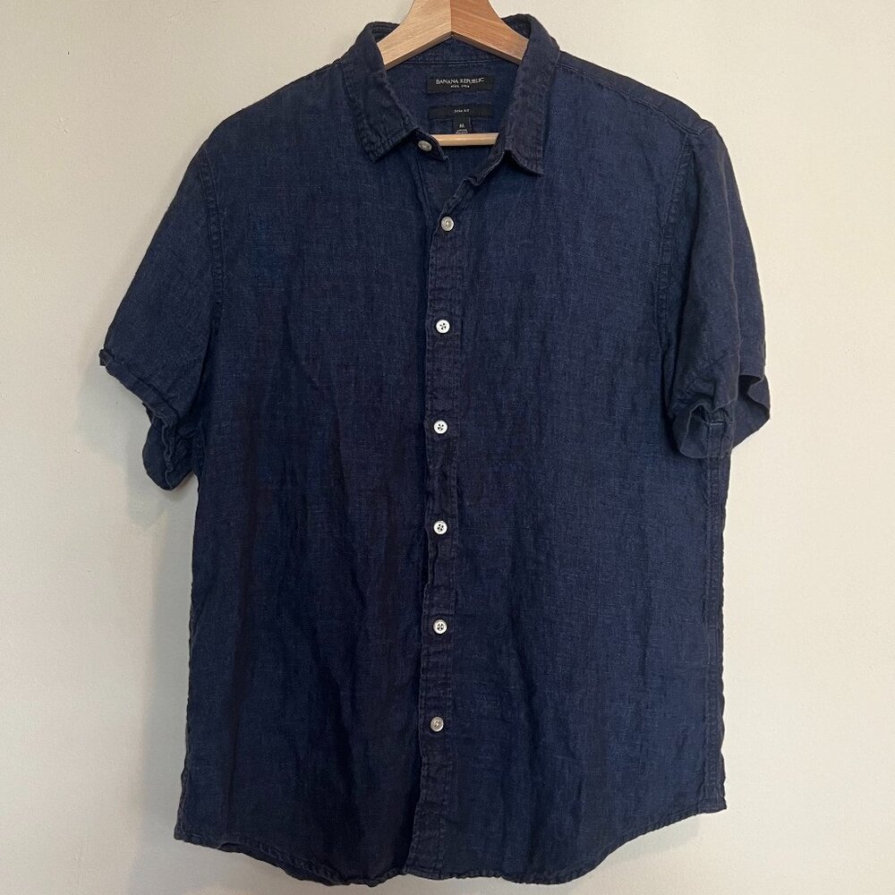 Banana Republic 100% Linen Slim Fit Shirt
